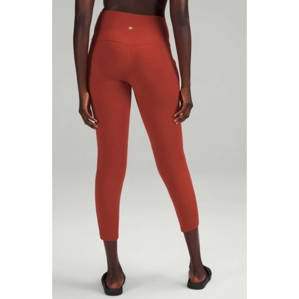 Lululemon Align High-Rise Crop with Pockets 23"Cayenne sz 2